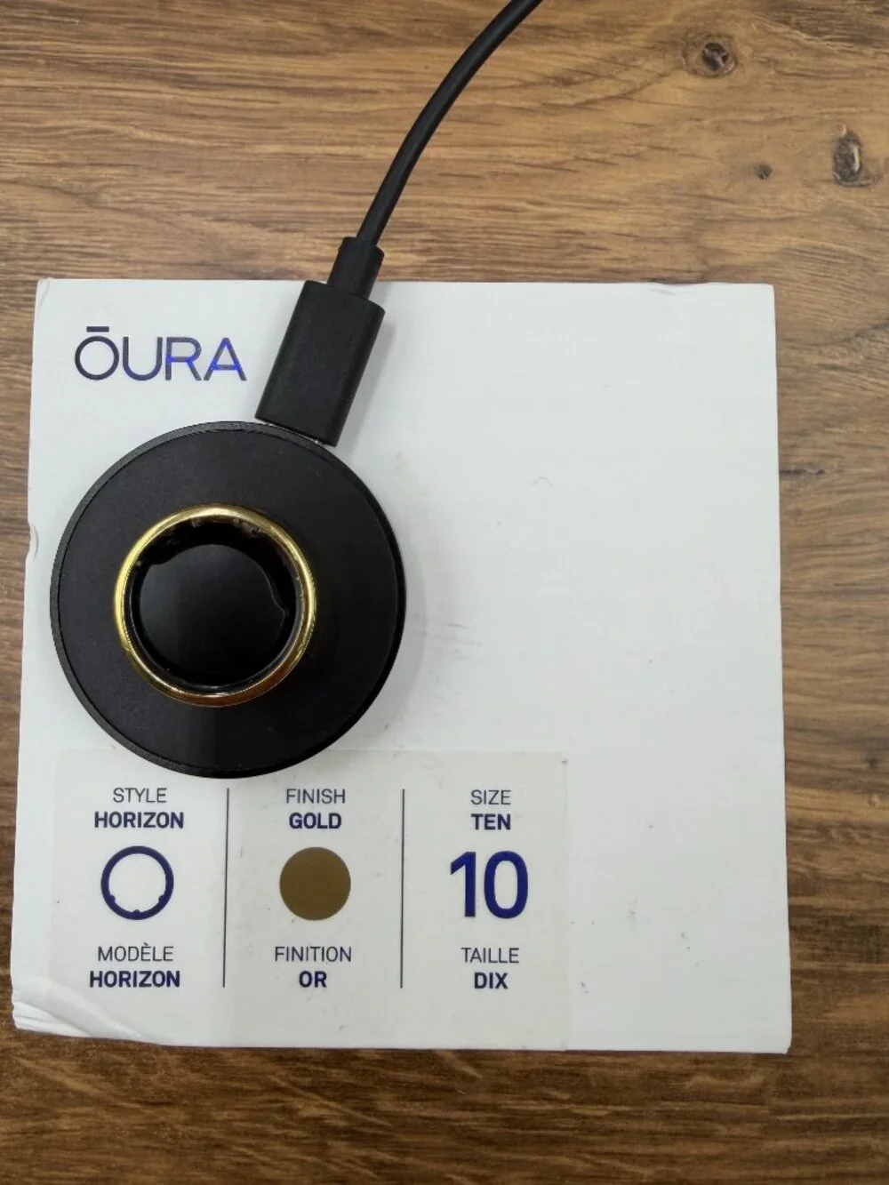Oura Ring Gen3 Horizon Gold Size 10